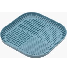 Універсальний посуд для тварин Fiboo Fiboowl килимок для злизування ласощів та їжі, L синій (FIB0229)