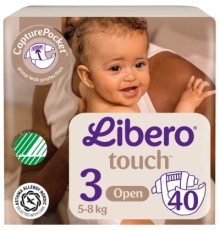 Підгузки Libero Touch Розмір 3 (5-9 кг) 40 шт (7310361147867)