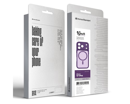 Чохол до мобільного телефона Armorstandart Lush MagCase Apple iPhone 17 Pro Dark Violet (ARM87490)