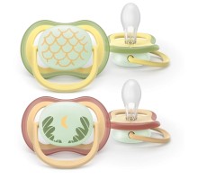 Пустушка Philips AVENT Ultra Air Нічна 0-6 місяців 2 шт (SCF376/27)