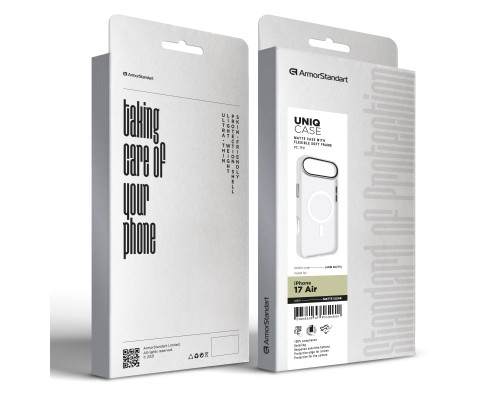 Чохол до мобільного телефона Armorstandart Uniq MagCase Apple iPhone 17 Air Matte Clear (ARM86279)