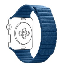 Ремінець до смарт-годинника Armorstandart Leather Loop для Apple Watch 42 (Series 11-10)/41/40/38 Cape Cod Blue (ARM53316)
