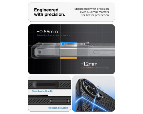 Чохол до мобільного телефона Spigen Liquid Air iPhone 17 Matte Black (ACS10369)