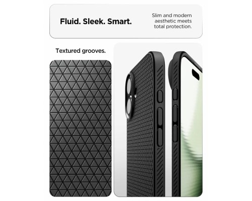 Чохол до мобільного телефона Spigen Liquid Air iPhone 17 Matte Black (ACS10369)