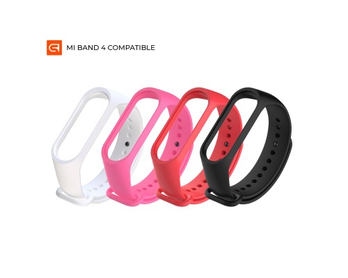 Ремінець до фітнес браслета Armorstandart комплект 4шт Xiaomi Mi Band 4/3 Rockstar (ARM54425)