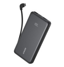 Батарея універсальна Anker 10000mAh, 22.5W, Built-In USB-C Cable, black (A110DH11)