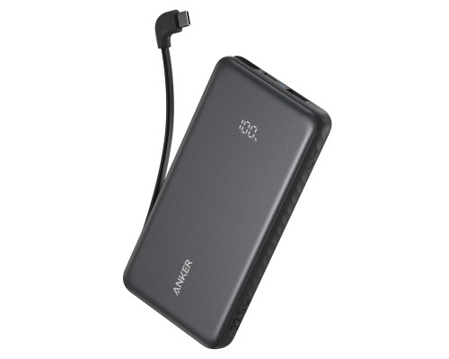 Батарея універсальна Anker 10000mAh, 22.5W, Built-In USB-C Cable, black (A110DH11)