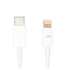Дата кабель USB-C to Lightning 1.0m 18W PowerPlant (CA913268)