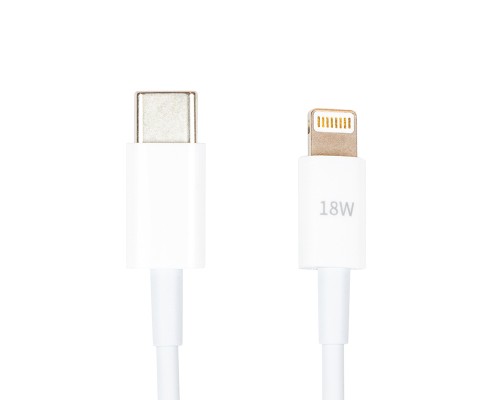 Дата кабель USB-C to Lightning 1.0m 18W PowerPlant (CA913268)