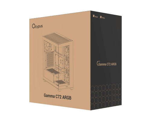 Корпус OCYPUS GAMMA C72 WH ARGB (GAMMA-C72-WHD400XX-GL)