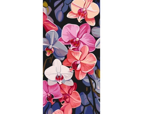 Картина по номерам ArtCraft Яскраві орхідеї 40х80 см (13072-AC)