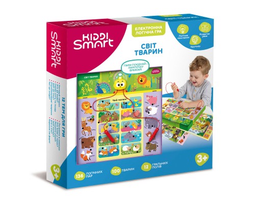 Настільна гра Kiddi Smart Вікторина Світ тварин S2 (157-A-0011-UA)
