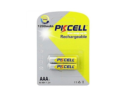 Акумулятор AAA R03 1200mAh 1.2V NiMH Rechargeable Battery, 2шт/бл PkCell (PC/AAA1200-2BR)