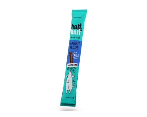 Ласощі для собак Half&Half м'ясна паличка з кроликом 12 г (4820261921748)