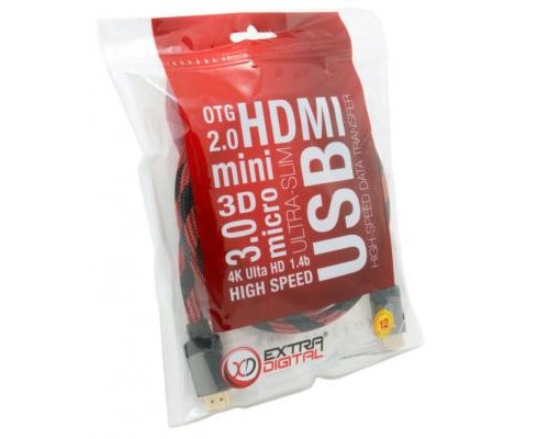 Кабель мультимедійний HDMI to HDMI 1.5m Extradigital (KBH1633) Кабель мультимедійний HDMI to HDMI 1.5m Extradigital (KBH1633)