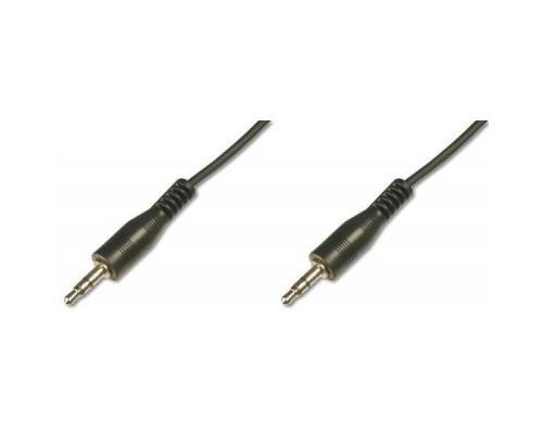 Кабель мультимедійний Jack 3.5mm M/Jack 3.5mm M 1.5m Digitus (AK-510100-015-S)