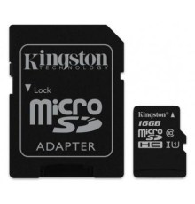 Карта пам'яті Kingston 16GB microSDHC class 10 UHS-I Canvas Select (SDCS/16GB)