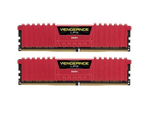 Модуль пам'яті для комп'ютера DDR4 32GB (2x16GB) 2666 MHz Vengeance LPX Red Corsair (CMK32GX4M2A2666C16R)