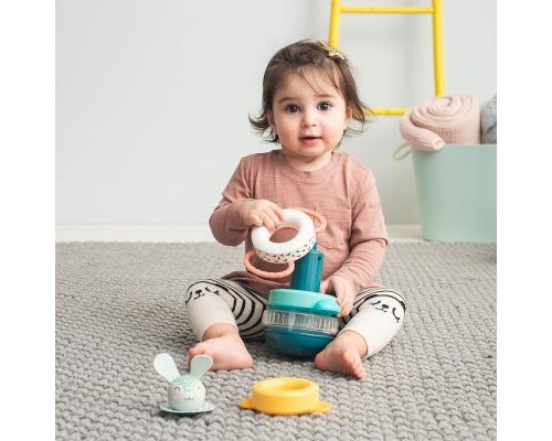 Розвиваюча іграшка Taf Toys пірамідка Кролик колекція Полярне сяйво (12445)