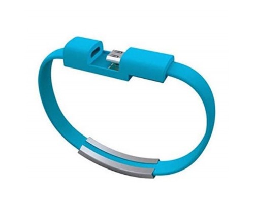 Дата кабель USB 2.0 AM to Micro 5P 0.2m браслет blue Extradigital (KBU1784)