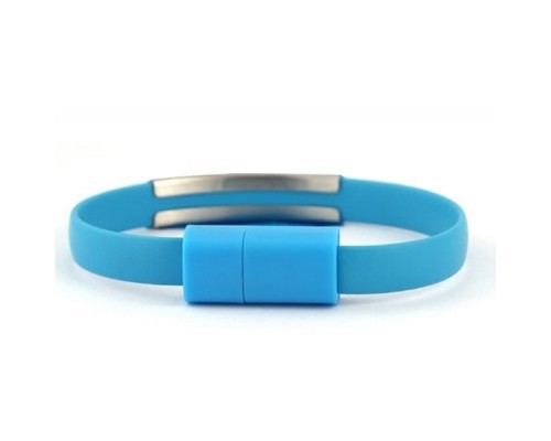 Дата кабель USB 2.0 AM to Micro 5P 0.2m браслет blue Extradigital (KBU1784)