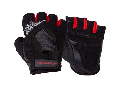 Рукавички для фітнесу PowerPlay 2222 M Black (PP_2222_M_Black)