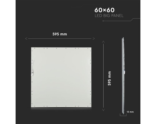 Світильник V-TAC 45W, SKU-60246, 600х600mm, 4500К, 230V, IP20 (3800230623652)