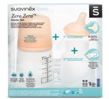 Пляшечка для годування Suavinex набір антиколіковий ZERO.ZERO 180 мл (306422)