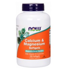 Вітамінно-мінеральний комплекс Now Foods Кальций & Магний + Витамин D, 120 желатиновых капсул (NF1251)