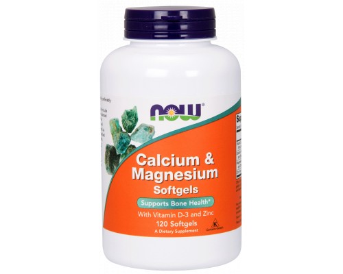 Вітамінно-мінеральний комплекс Now Foods Кальций & Магний + Витамин D, 120 желатиновых капсул (NF1251)