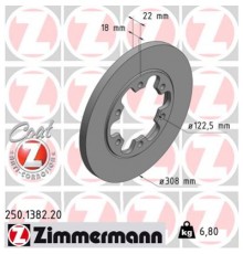 Гальмівний диск ZIMMERMANN 250.1382.20