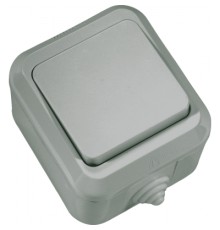 Перемикач MAKEL IP 44 сіра (18105)