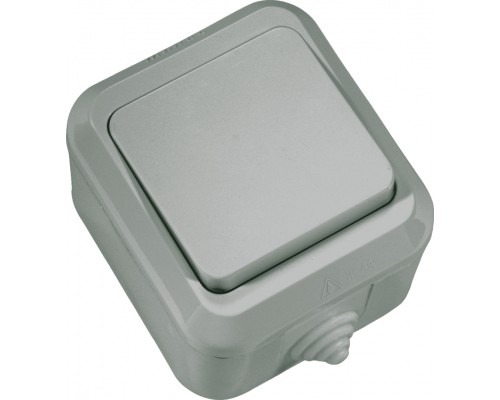 Перемикач MAKEL IP 44 сіра (18105)