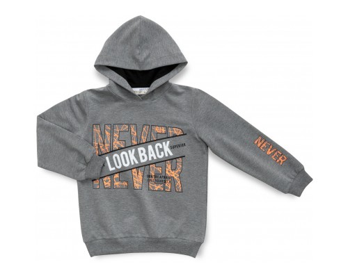 Кофта дитяча Breeze худі з капюшоном (15216-128B-gray)