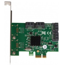 Плата розширення Frime 88SE9215 4хSATA3 PCIe (ECF-PCIEto4SATAIII002)