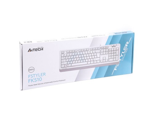 Клавіатура A4Tech FKS10 USB White