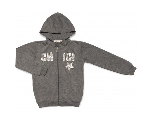 Спортивний костюм дитячий Breeze з паєтками (13097-134G-gray)
