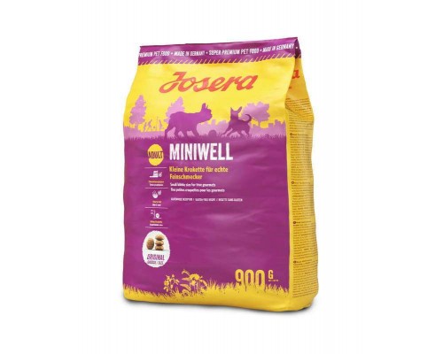 Сухий корм для собак Josera Miniwell 900 г (4032254745167)