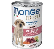 Консерви для собак Monge Dog FRESH Puppy телятина з овочами 400 г (8009470014441)