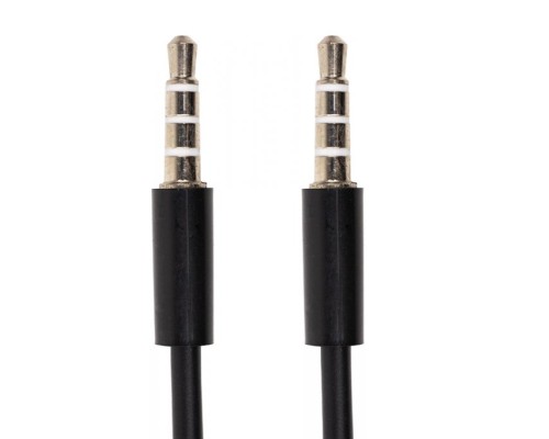 Кабель мультимедійний mini jack 3.5 mm 4 pin M-M, 1.2 m PowerPlant (CA913053) 