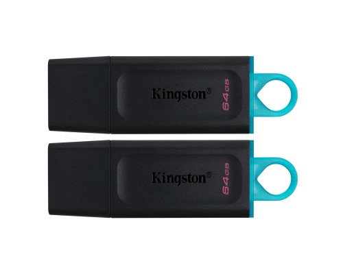 USB флеш накопичувач Kingston 2x64GB DT Exodia Black+Blue USB 3.2 (DTX/64GB-2P) 