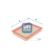 Повітряний фільтр для автомобіля UFI 30.168.00