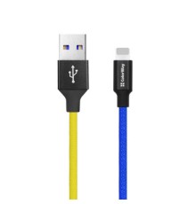 Дата кабель USB 2.0 AM to Lightning 1.0m National ColorWay (CW-CBUL052-BLY)