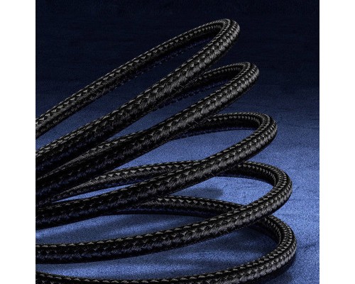 Дата кабель USB 3.1 AM to Type-C 0.25m CAKF 6.0A 66W Cafule Series Metal Data Cable Black Baseus (CAKF000001)