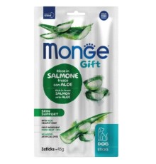 Ласощі для собак Monge Gift Dog Skin support лосось з алое 45 г (8009470085434)