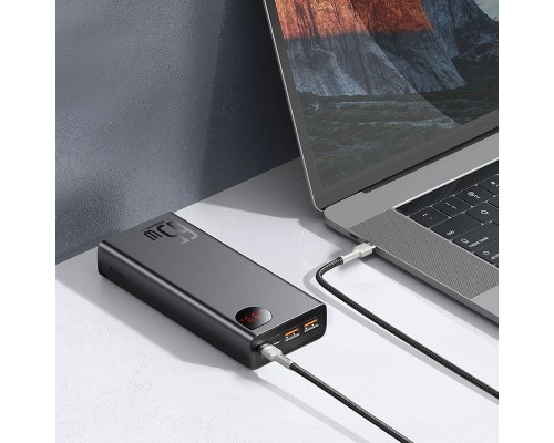 Батарея універсальна Baseus Adaman Metal 20000mAh, PD/65W, QC/3.0, +cable USB to Type-C (PPIMDA-D01 / P10021506112-01) 