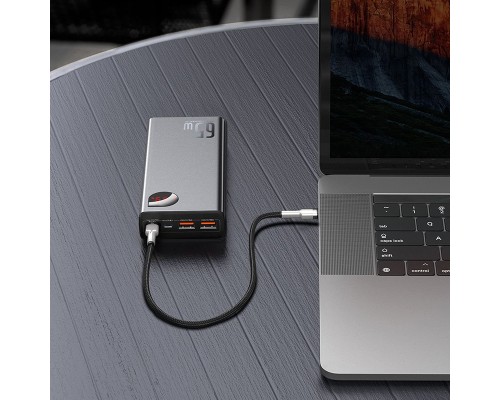 Батарея універсальна Baseus Adaman Metal 20000mAh, PD/65W, QC/3.0, +cable USB to Type-C (PPIMDA-D01 / P10021506112-01) 