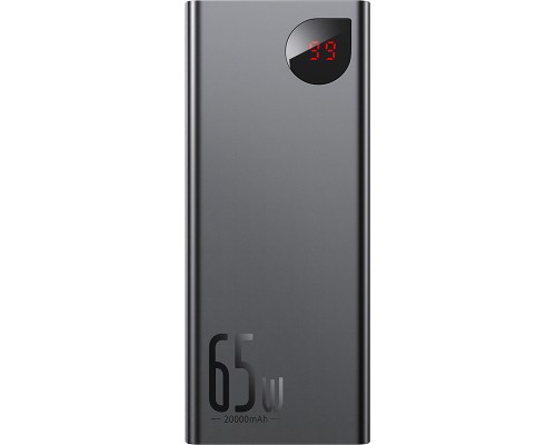 Батарея універсальна Baseus Adaman Metal 20000mAh, PD/65W, QC/3.0, +cable USB to Type-C (PPIMDA-D01 / P10021506112-01) 