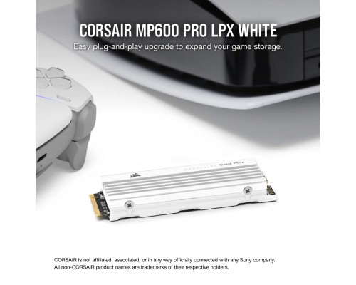 Накопичувач SSD M.2 2280 2TB MP600PRO LPX Corsair (CSSD-F2000GBMP600PLPW)