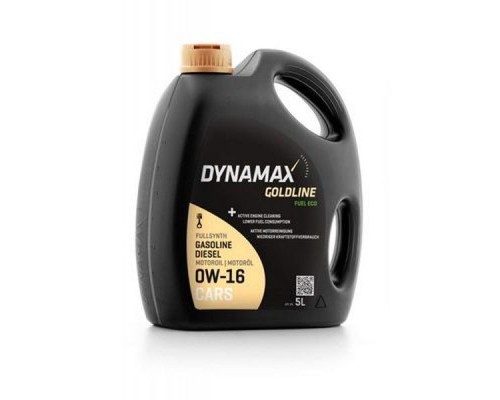 Моторна олива DYNAMAX GOLDLINE FUEL ECO 0W16 5л (502116)